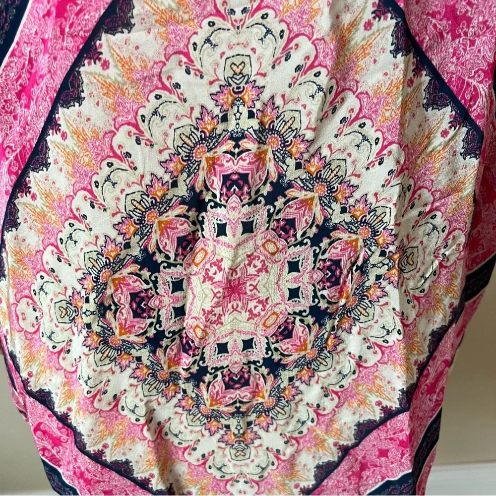 Feathers By Tolani Geometric Print Shawl Kimono T… - image 7